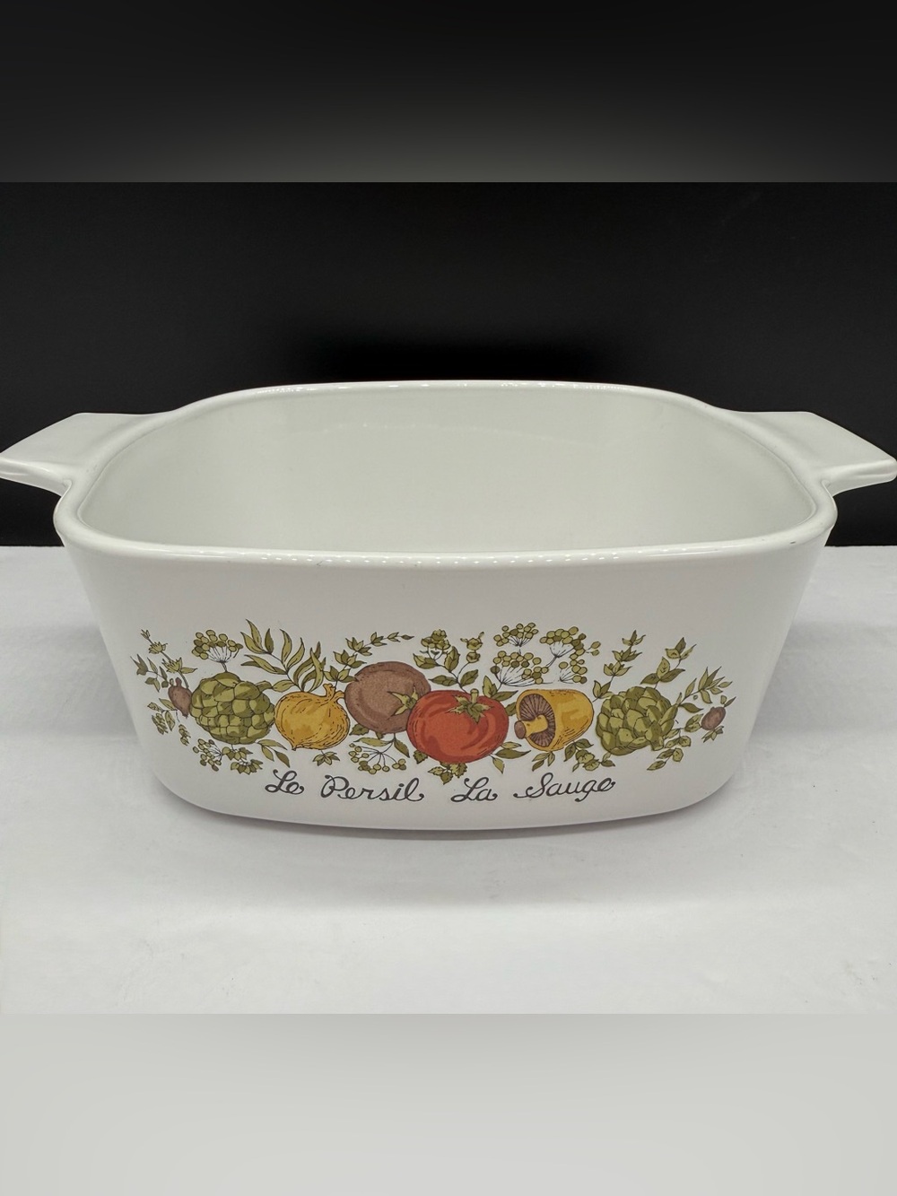 CORNING WARE Spice of Life Le Persil La Sauge Baking Dish 1.5 Quart A-1 1/2-B
